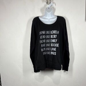 Live & Tell Gilmore Girls theme sweatshirt size xl